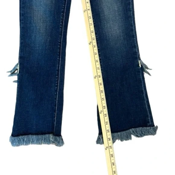 NWT 1.State Women’s Fringe Jeans Size 26 Blue - Picture 3 of 7